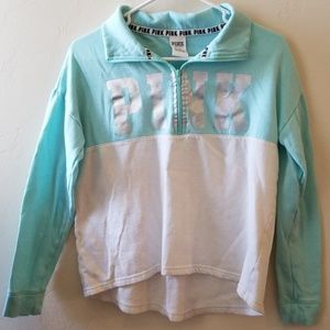 VS PINK zip up sweatshirt, xs